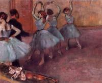 Degas, Edgar - Dancers in Light Blue